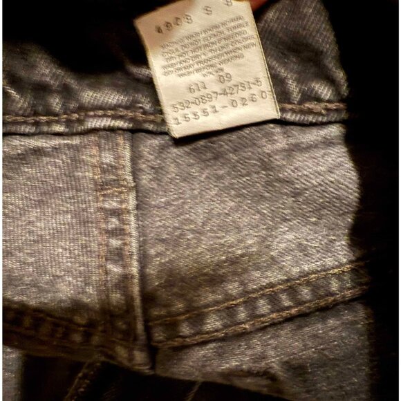 Vtg Levis 560 Black Jeans Womens 12 Reg 27" Denim Pants 1997 0897 Y2K - Picture 6 of 10